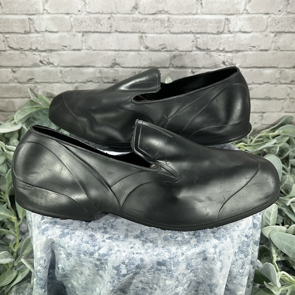 Tingly Black Rubber Over-Shoe Dress Shoe Galoshes Men’s Extra Large❄️VGUC❄️ - Picture 3 of 10